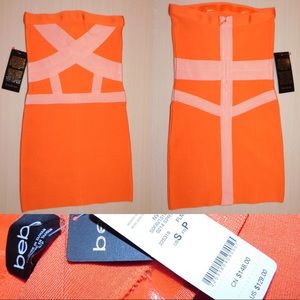 Bebe bandaged dress